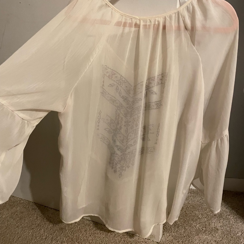 Sheer Bohemian style top
